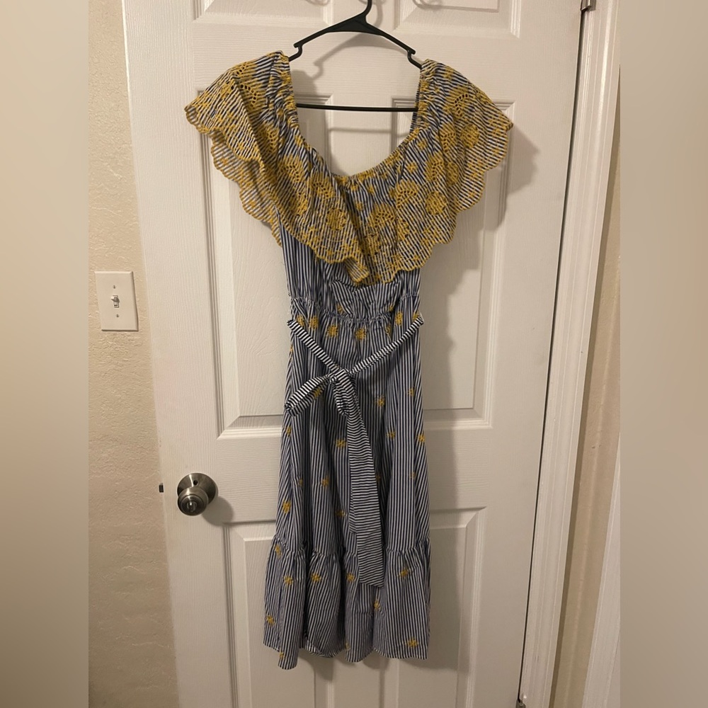 Multicolored off the shoulder dress from a small boutique in Orlando. Never worn